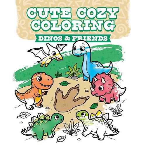 Cute Cozy Coloring: Dinos & Friends