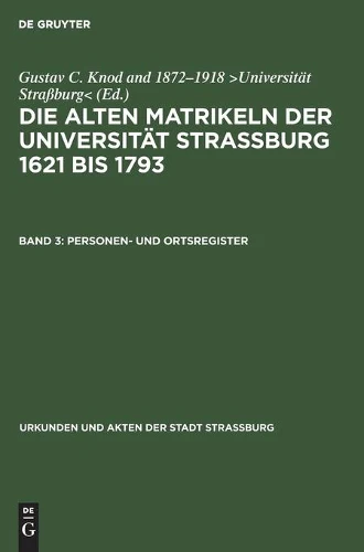 Personen- Und Ortsregister
