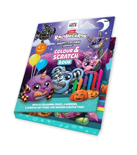 Rainbocorns Monstercorn Surprise Colour and Scratch Book